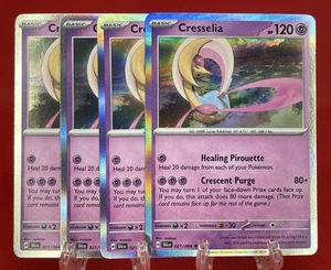 4X Pokemon Juego de Cartas Coleccionables Cresselia 021/064 Fábula Cubierta Holo Raro 2024 Inglés Casi Nuevo - Imagen 1 de 1