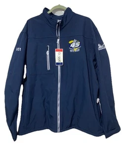 Clique (Michelin 45) Jacket Blue Zip Pockets Uniform XXL - Picture 1 of 5