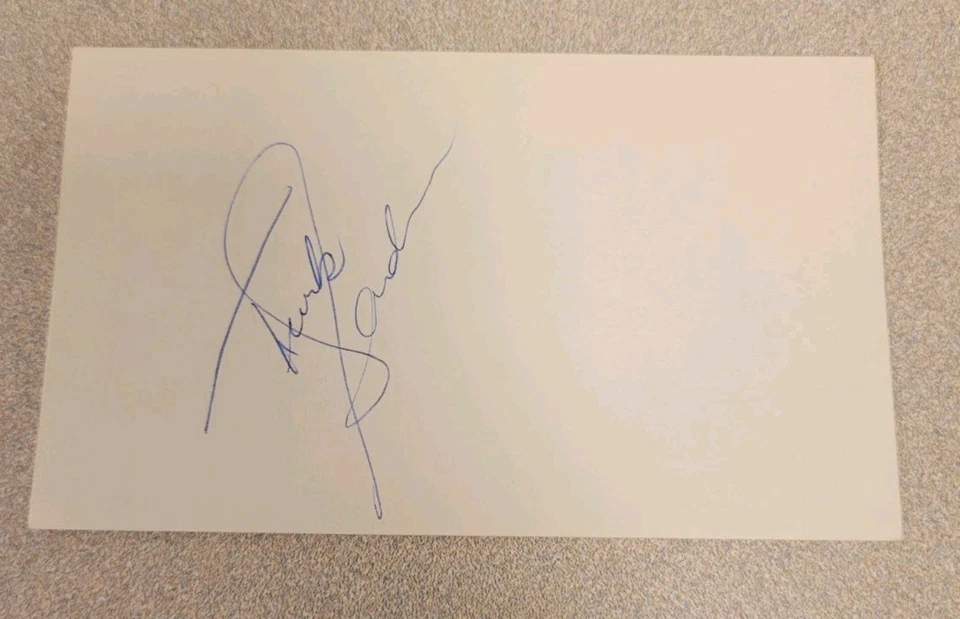 DEREK SANDERSON con APODO TURCO FIRMADO 3x5 TARJETA ÍNDICE NHL AUTÓGRAFO AUTO BRUINS Foto 1 de 1