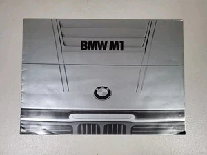 BMW M1 Sportwagen Verkaufsprospekt 1978 Spezifikation Plakat niederländischer Text - Bild 1 von 4