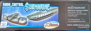Remote Control Submarine U boat 3 Channel 27Mhz Toy boat Electric Cable - Picture 1 of 4