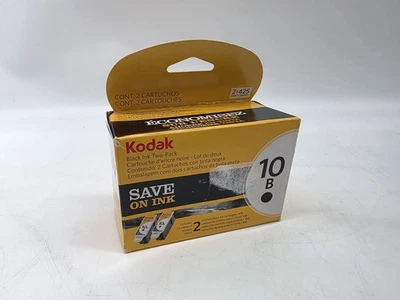 BRAND NEW • KODAK 10B BLACK INK • 2 PACK • SEALED printer ink cartridges - Image 1 of 4
