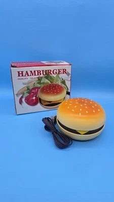 Teléfono fijo vintage hamburguesa novedad con caja original funcionando probado Foto 1 de 2