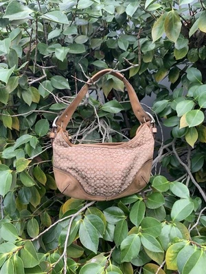 Coach Y2K Soho Mini Signature Tan Jacquard Hobo Small Shoulder Purse 6351 - Image 1 of 4