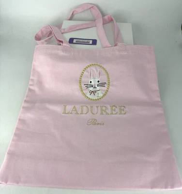 Bolso de Mano Laduree Tokyo Japón Rosa Bordado Conejito Dulce Nuevo con Etiquetas Foto 1 de 4