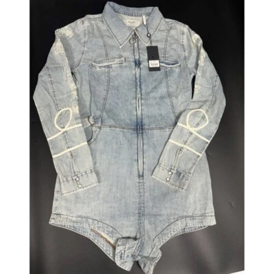 Mono vaquero Margot bordado Heartland One Teaspoon nuevo con etiquetas talla X-pequeña Foto 1 de 4