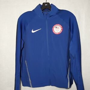 Nike Team USA 2016 Olympics Rio Full Zip Jacket Windbreaker Blue Women’s Large 