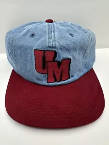 De colección UM Denim Azul Jean Ole Miss Annco SnapBack Sombrero - Imagen 1 de 10