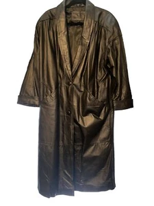 Jacqueline Ferrar real leather coat Vintage Size L Petite - Picture 1 of 3