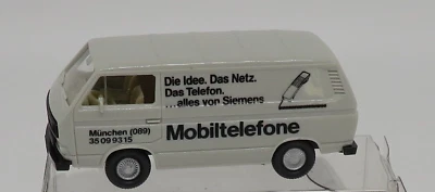 Micro WIKING Ho 1/87 VW Kombi Giardinetta Transporter T3 Mobiltelefone No. Box - Immagine 1 di 4