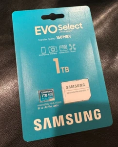 Carte mémoire microSD Samsung EVO Select + adaptateur 1 To NEUF - Photo 1 sur 1
