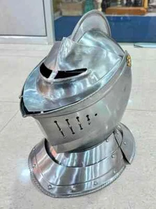 Medieval Knight Armor European Closed Helmet Full Wearable Halloween Costume - Picture 1 of 9