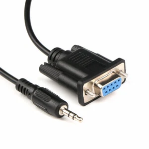 9 Pin RS232 DB9 Female to 3.5mm Male Jack Plug Adapter Serial Data Cable 1.8m - Picture 1 of 7