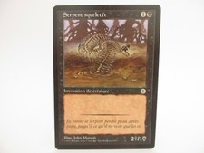 Card mtg magic the gathering portal-snake skeleton - 1997 vf