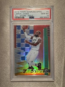 2018 Donruss Optic All-Stars Holo LeBron James #1 PSA 10 GEM MINT