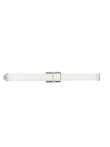 Progress Lighting 2.2 LED Collection 48" Brushed Nickel White Shade Vanity Light - Picture 1 of 7
