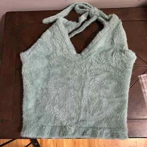 Gymshark x Whitney Simmons Eyelash Knit Midi Halter Top Size XS - Picture 1 of 4