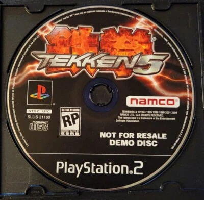 Tekken 5 (no para disco de demostración de reventa) (PS2, 2005) solo disco buen estado RARO Foto 1 de 2