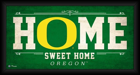 Oregon Ducks Framed 10" x 20" Home Sweet Home Collage Cover
