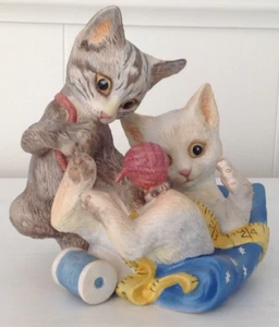 Estatuilla de gato FRANKLIN RASCALS COMO NUEVA de Gail Ferretti - 1988 - EXCELENTE - Imagen 1 de 8
