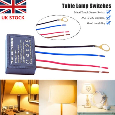 3 Way Touch Light Lamp Dimmer Switch Control Module Sensor Incandescent 220V UK. - Image 1 of 4