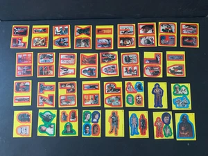 Set completo 33 adesivi gialli Topps Star Wars Empire Strikes Back serie 1 1980 - Foto 1 di 1