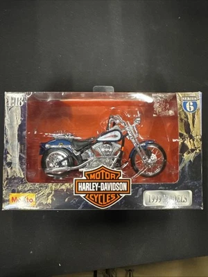 Harley-Davidson Springer Softail 1999 Maisto 1:18 FXSTS motocicleta serie 6 Foto 1 de 4