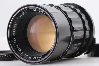[Near MINT] ASAHI Pentax SMC Takumar 200mm f/4 MF Lens for 6x7 67 II From  JAPAN - Image 1 of 4