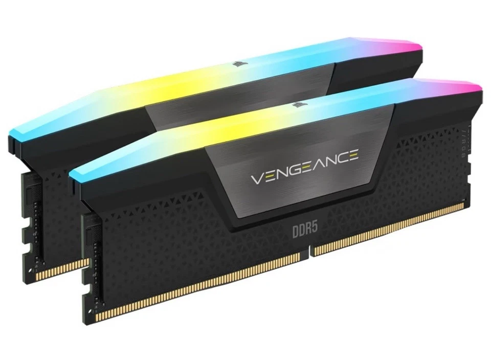 CORSAIR - VENGEANCE 64GB (2x32GB) DDR5 6400MHz C32 UDIMM Desktop Memory - Black - Image 1 of 1
