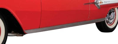 1959-60 Chevrolet Impala; Rocker Panel Moldings; Stainless Steel; "Concourse - Image 1 of 3