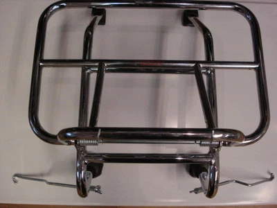 Vespa PX PE Lambretta SX TV Front Folding Carrier Rack Chrome - LONG legs  - Image 1 of 3