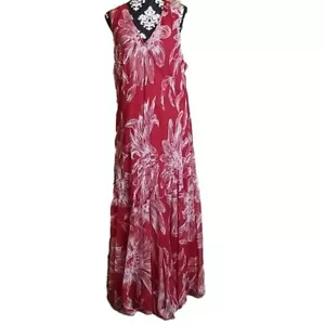 Midnight Velvet Red floral sequins sun dress plus size 3X - Picture 1 of 9