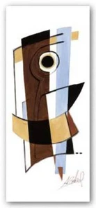 Steppin' Out I Alfred Gockel Abstract Art Print 4x14 - Picture 1 of 1