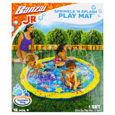 Banzai JR Sprinkle and Splash Play Mat Pool Inflatable Water Fountain 18 months+ - Image 1 of 2
