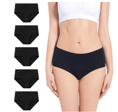 PINK SECRET 5 X Molasus Womens Underwear Cotton Briefs Soft Stretchy Panties Ladies Knickers