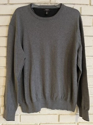 LINCS DC & Co Cotton &  Cashmere Pullover Sweater Gray Knit Soft Mens Lg - Image 1 of 4