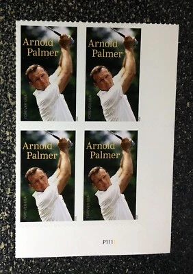 2020USA #5455 Forever Arnold Palmer - Plate Block of 4  mint postage  golf - Image 1 of 2