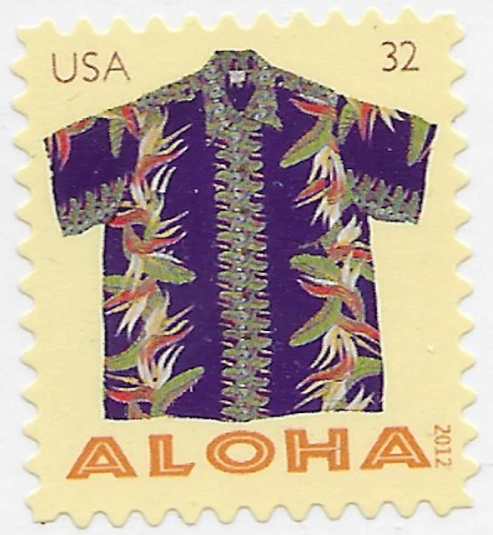US #4594 MNH 2012 Aloha Shirt with Bird of Paradise Flowers - Image 1 of 1