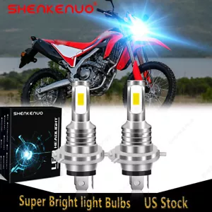 2PC 3570 8000K LED headlight bulbs for Honda CRF300L 2021 motorcycle: US Seller - Picture 1 of 17
