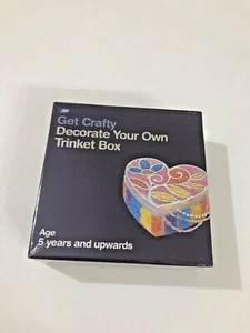 Boots Get Crafty Set Kit Decorate Your Own Trinket Jewellery Box Age 5+ Years - Picture 1 of 3