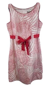 Sheri Martin White Red Sleeveless A Line Dress 6 - Picture 1 of 4