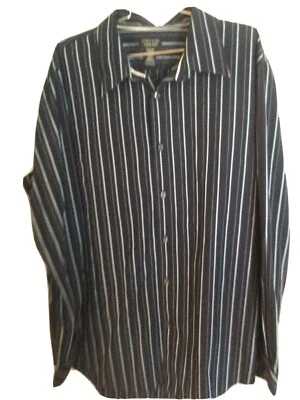 Mens Structure long sleeve shirt blue  striped shirt in XL.   #209 - Image 1 of 4