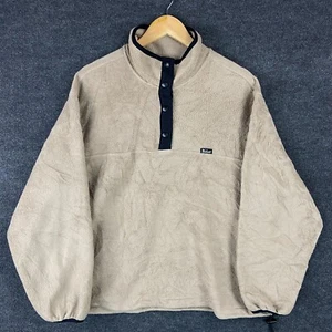Woolrich Womens Jacket Size L Tan Long Sleeve 1/4 Snap Polartec Sherpa Winter - Picture 1 of 20