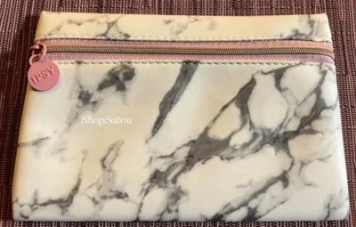 NOVA BOLSA DE MAQUIAGEM IPSY Glam bolsa cosmética JANEIRO 2020 mármore branco - Imagem 1 de 4
