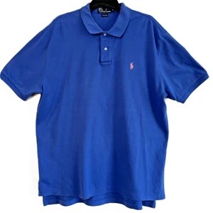 Size XL Polo by Ralph Lauren Men Blue 100% cotton, Tshirt, Collared - Picture 1 of 2