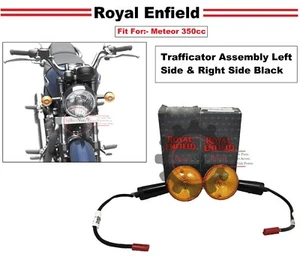 Royal Enfield "Trafficator Assembly Left & Right Side Black For Meteor 350" - Picture 1 of 11