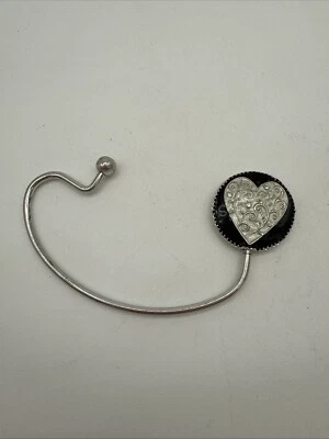 Silver Heart Handbag Holder - Image 1 of 2