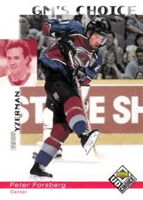 1998-99 UD Choice #241 Peter Forsberg Colorado Avalanche HOF
