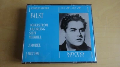 Gounod-Faust-Söderström, Björling, Siepi, Merrill-Jean Morel-2er CD Myto Record  - Bild 1 von 4