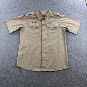 boy scouts of america shirt Youth XL Beige - Picture 1 of 17